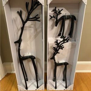 Black Reindeer- Set of 3